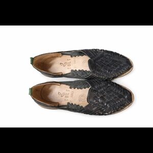 Elegant Black Woven Women's Sandals